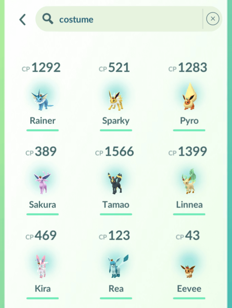 Saves my eevee name tricks til level 41 and flew through the challenge with costume eevees:)
