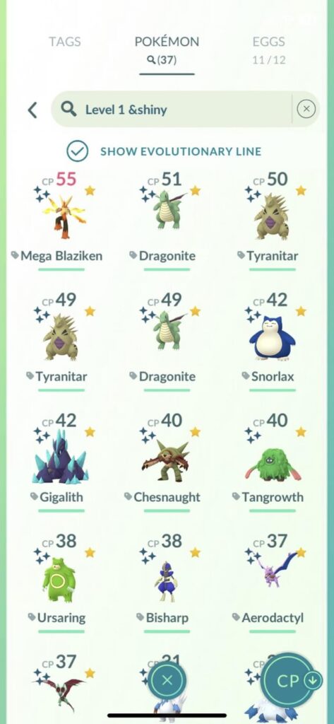 Anybody else collect level 1 shiny Pokémon? This is my collection so far