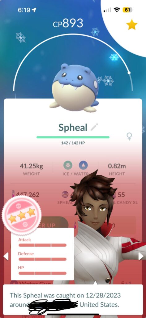 Best auto catcher surprise ever 😭 it’s been awhile since I’ve gotten a hundoooo 🩵 and a cute one at that