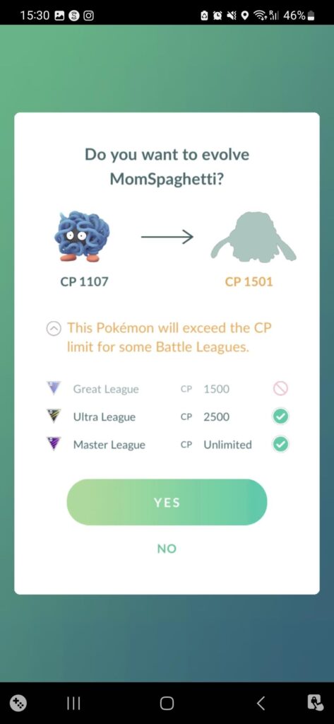 I just wanted to use him for great league😭😭😭