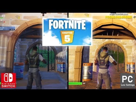 Fortnite: Chapter 5 brought a huge improvement to the visuals of the Nintendo Switch version