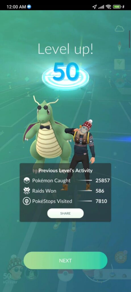Happy to reach level 50 between Christmas eve & Christmas day! 🎄
