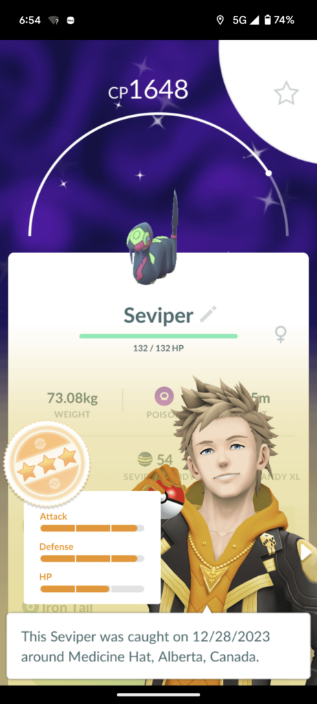 Didnt know seviper even could be shiny