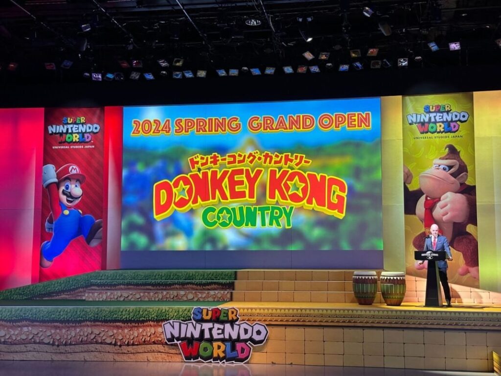 Donkey Kong Country in Super Nintendo World Opening Spring 2024 Universal Studios Japan