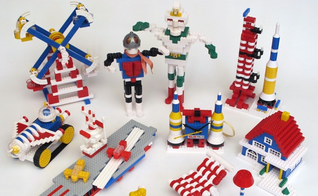 TIL Nintendo copied LEGO in the 60´s and outsold them for a few years in Japan. Their N&B Block series were very similar to LEGO an way more popular because they had more round shapes. Nintendo stopped the N&B Block series in the early 70s, most likely due to legal pressure from LEGO.