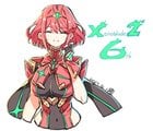 Xenoblade Chronicles 2 - 6th Anniversary illustration from character artist Masatsugu Saito