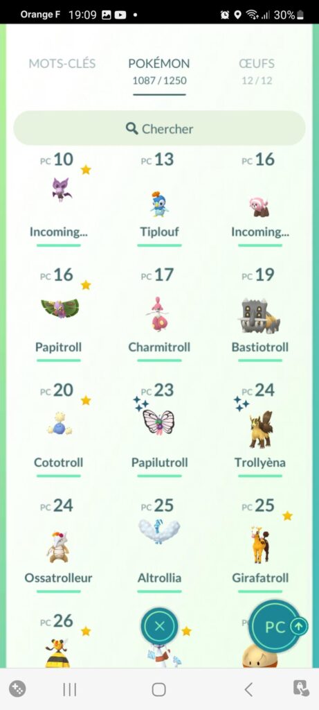 Lvl 1 Mons collection