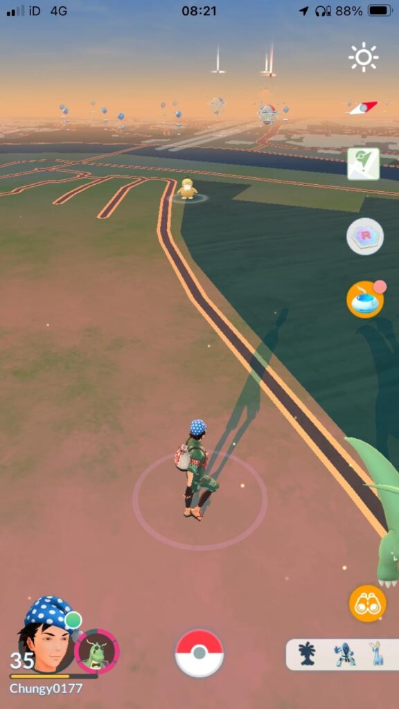 He’s just standing there…menacingly