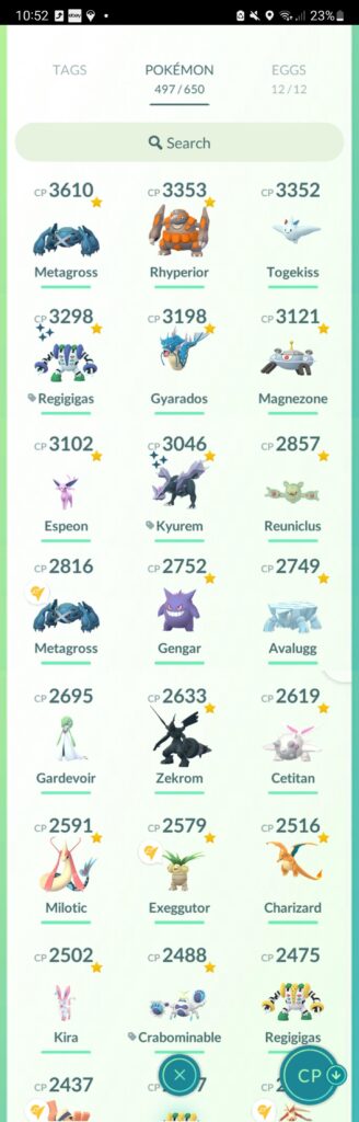 Post a screenshot of your top CP pokémon (here's mine Level 36.5)