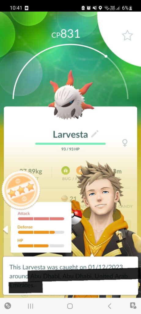Guess which lucky guy got a larvesta from a 5K egg