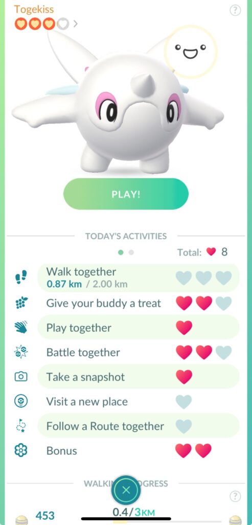 Why is there a random cetoddle in my togekiss buddy? Just a glitch?