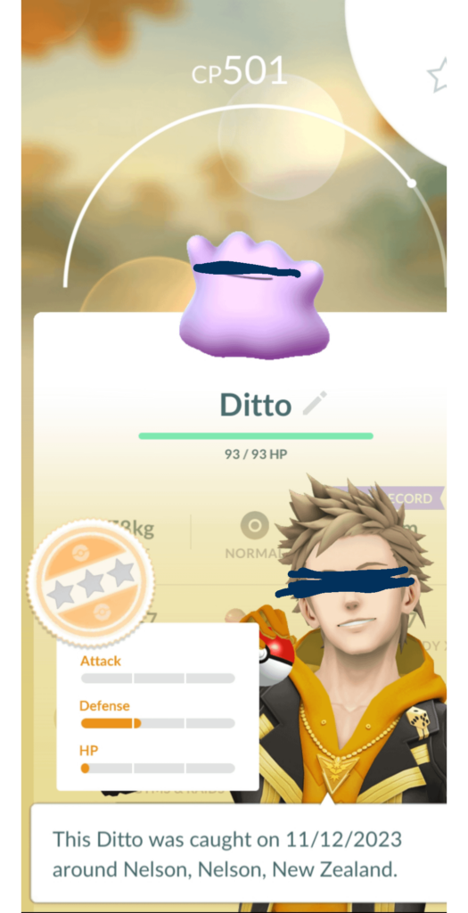 I got a ditto unexpectedly