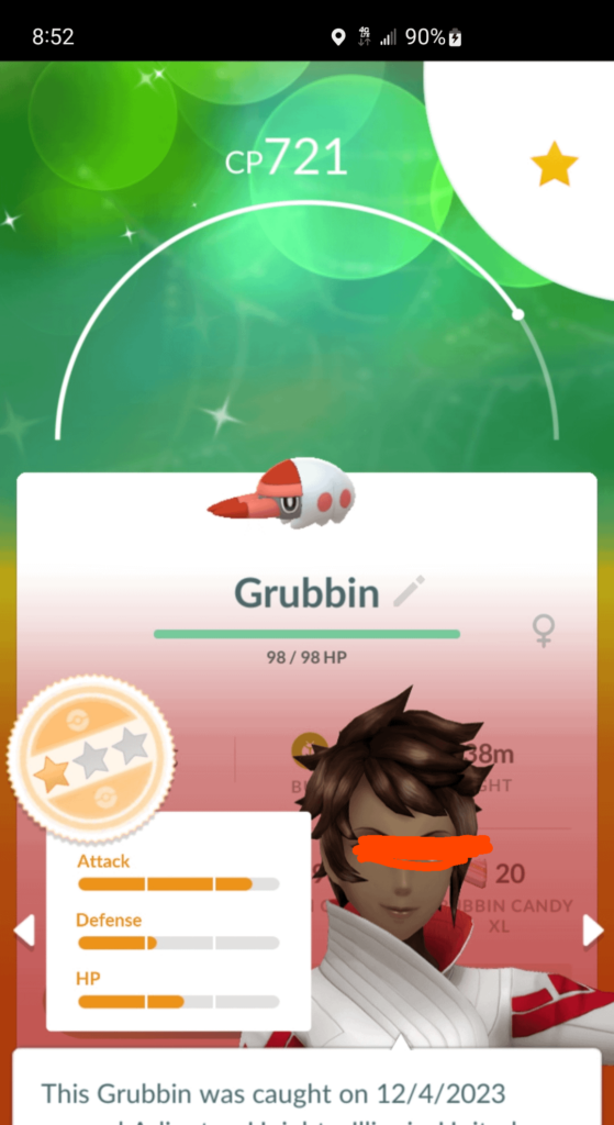 Caught this adorable lil grubby