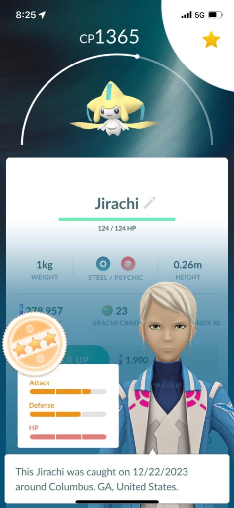 Got Jirachi today