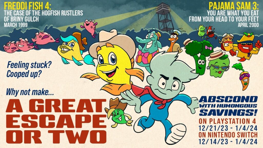 Pajama Sam 3 and Freddi Fish 4 coming December 21!