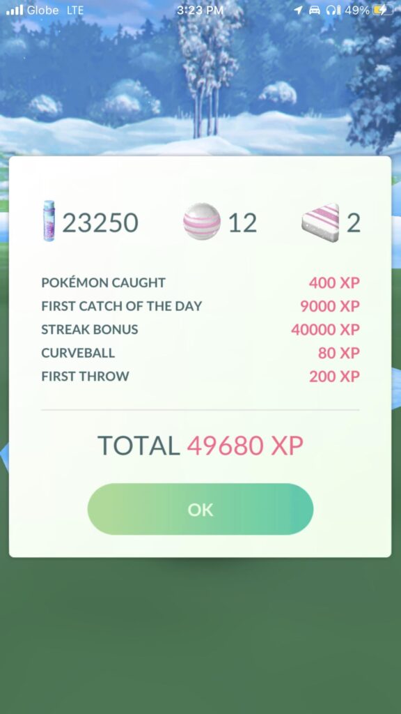 I always throw excellent except on the 7th day streak
