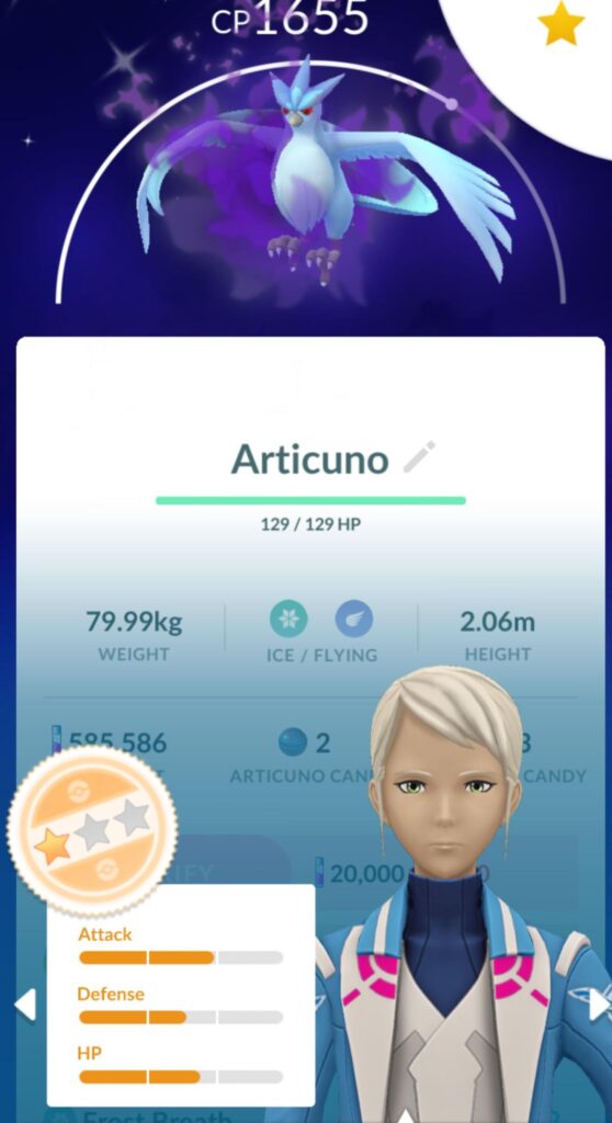 My first shadow shiny!😭😭😭💙💙💙💙💙💙