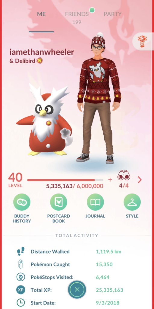 Best buddied my Delibird exactly on Christmas Day! Pretty good timing :)