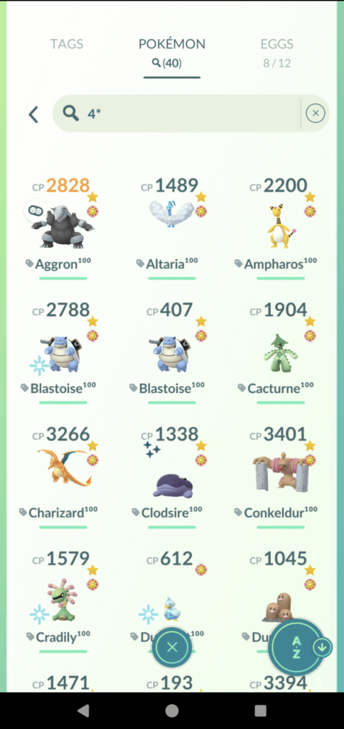 Finally got all my 4star Pokemon as best Buddy