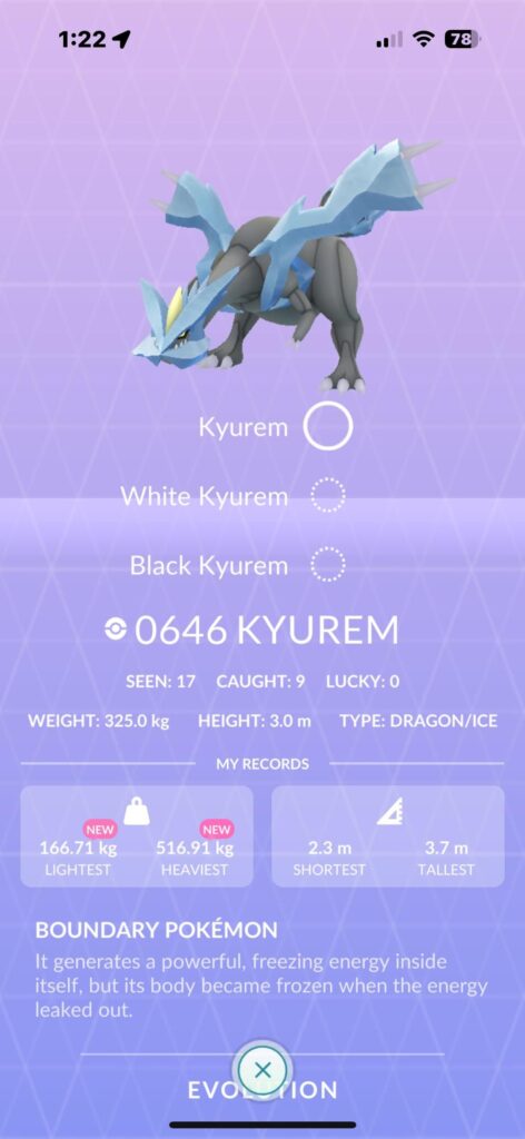 Anyone else struggling to catch Kyurem?
