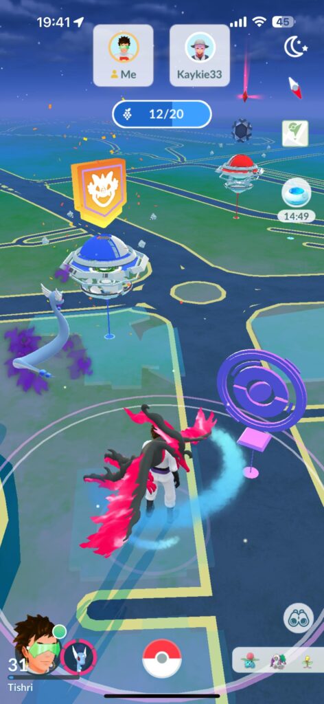 Finally had an encounter… he fled after the first throw!!!