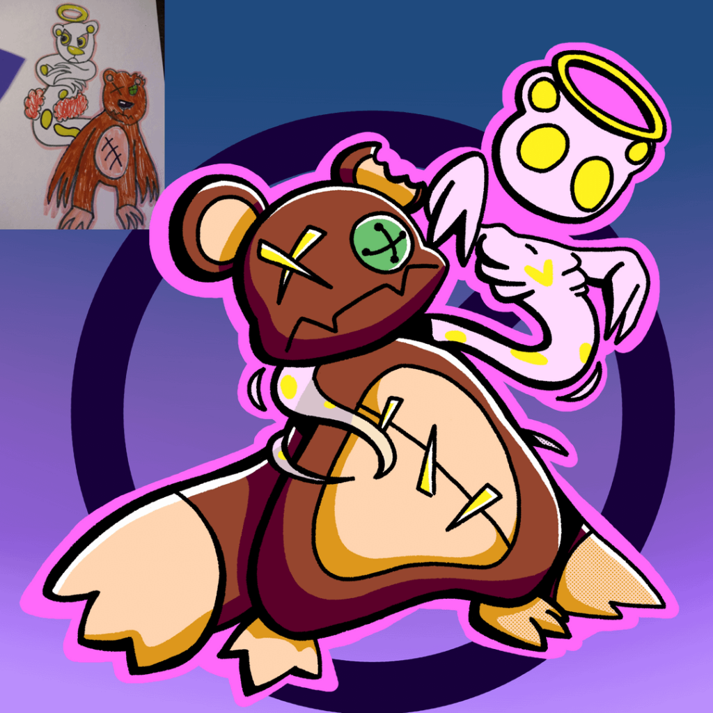 I did a redraw of an old pokemon that I made 4-5 years ago it has no name but let me know what you think it might be called