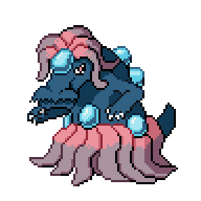 cucanda (dragon/psiquic) : her face often make kids cry so parents created musics that said she kidnap who misbehave, but despite the fame she is very docile and great with people.