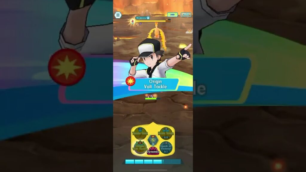 Red (Sygna Suit Thunderbolt.) & Pikachu Solo Moltres Legendary Arena [ Pokemon Masters Ex ]