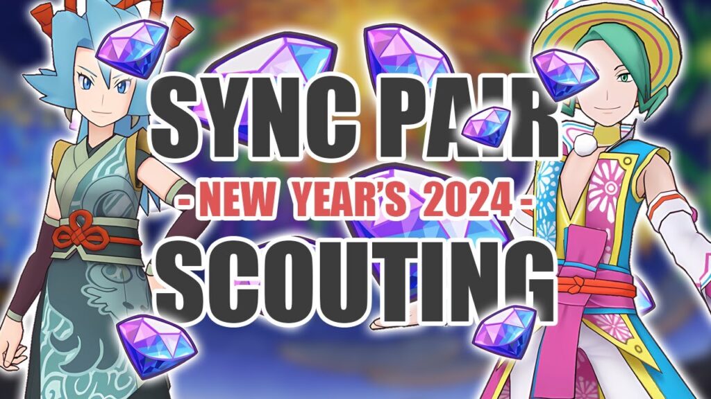 [Pokemon Masters EX] HAPPY NEW YEAR!! | Sync Pair Scout - Clair & Wallace (New Year's 2024)