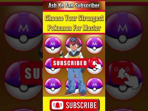 Choose Your Strongest Pokemon For Master Ball @Kabiroddinsk-786.#shorts #pokemon #master #ash