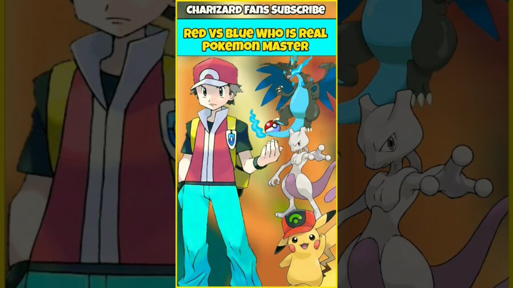 Red Vs Blue | Who Is Real Pokemon Master | #pokemon #shorts