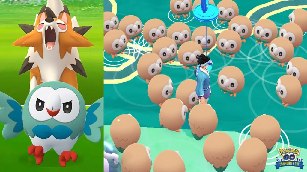 Dusk Form Lycanroc debuted in Pokemon GO on Rowlet Community Day