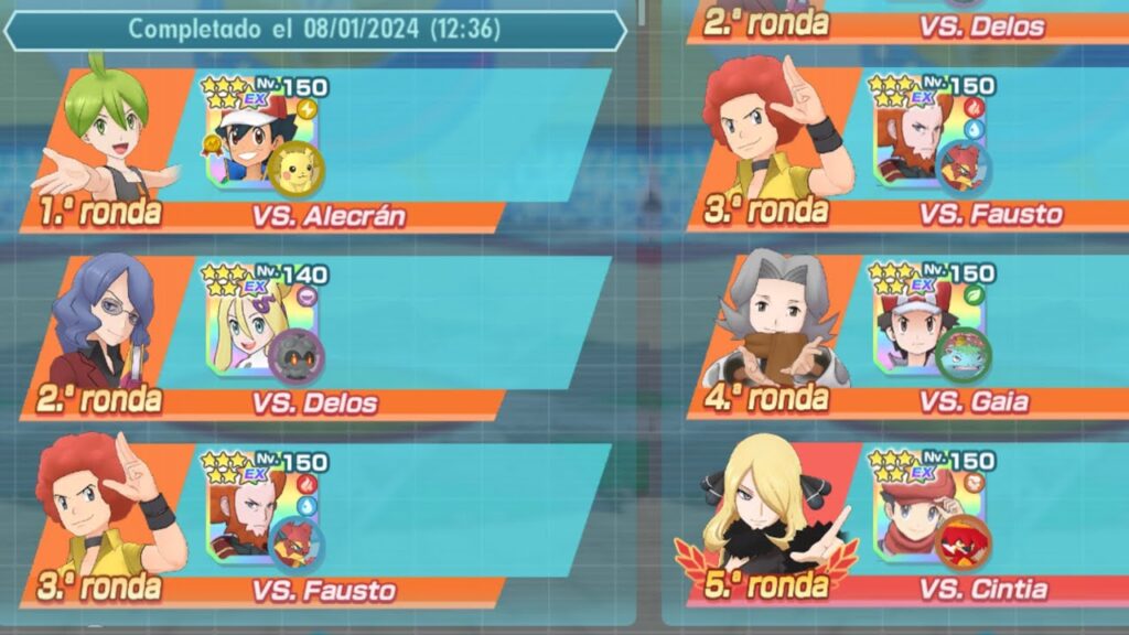 E4 Sinnoh 1vs3 15.000pts (Semana 176) -Pokemon Masters EX-