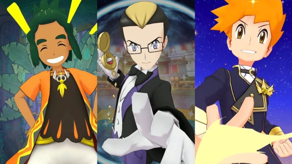 EX-R Champion Blue + EX SS Hau duo Darach's Ultimate Battle [Pokemon Masters EX]