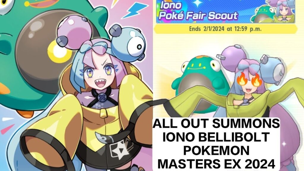 ALL OUT SUMMONS IONO BELLIBOLT IONO POKE FAIR SCOUT IONO POKEMON MASTERS EX GAMEPLAY 2024