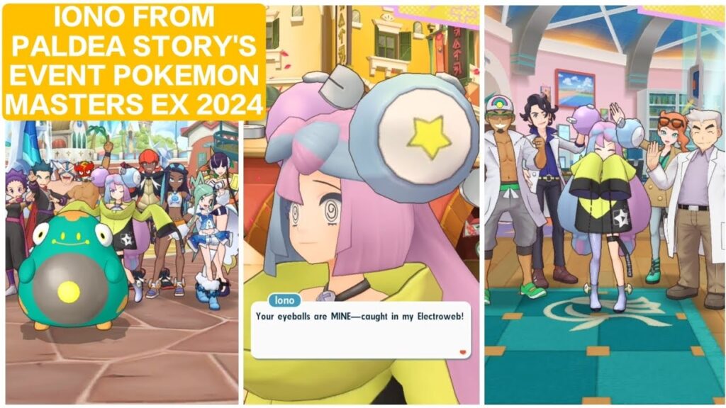 STORY EVENT IONO FROM PALDEA COMES TO PASIO POKEMON MASTERS EX GAMEPLAY 2024