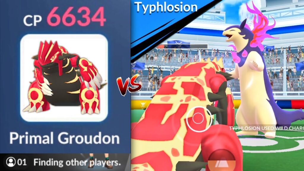 Hisuian TYPHLOSION vs PRIMAL GROUDON Only Challenge (Pokemon GO)