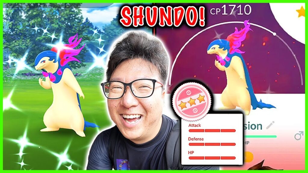 SHUNDO Hisuian Typhlosion Caught on Raid Day! - Pokemon GO