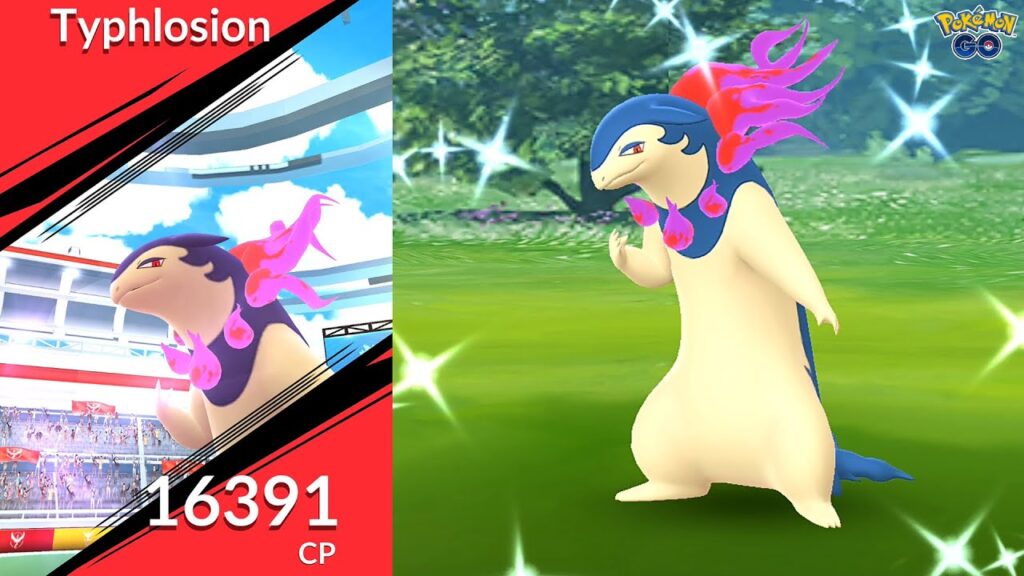 Shiny Hisuian Typhlosion takes over in Pokemon GO Raid Day!