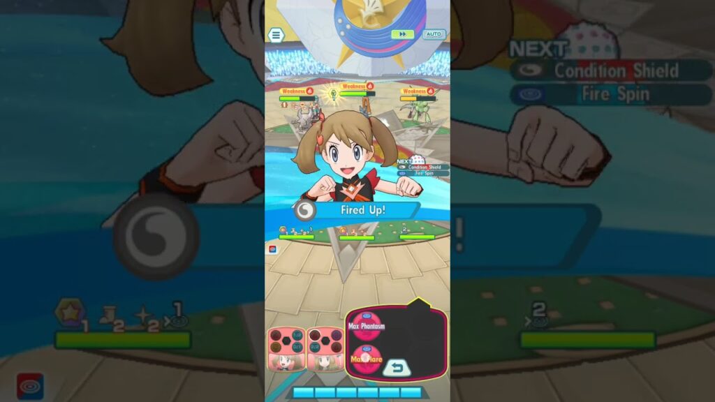 Sinnoh Elite Four : Aaron - Fire Type Debut - Pokemon Masters
