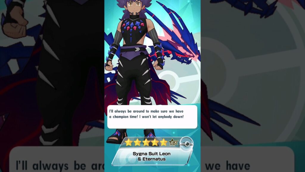 5* Sygna Suit Leon Eternatus 1/5! Pokemon Masters EX Triple Feature Pokefair Gacha Scout
