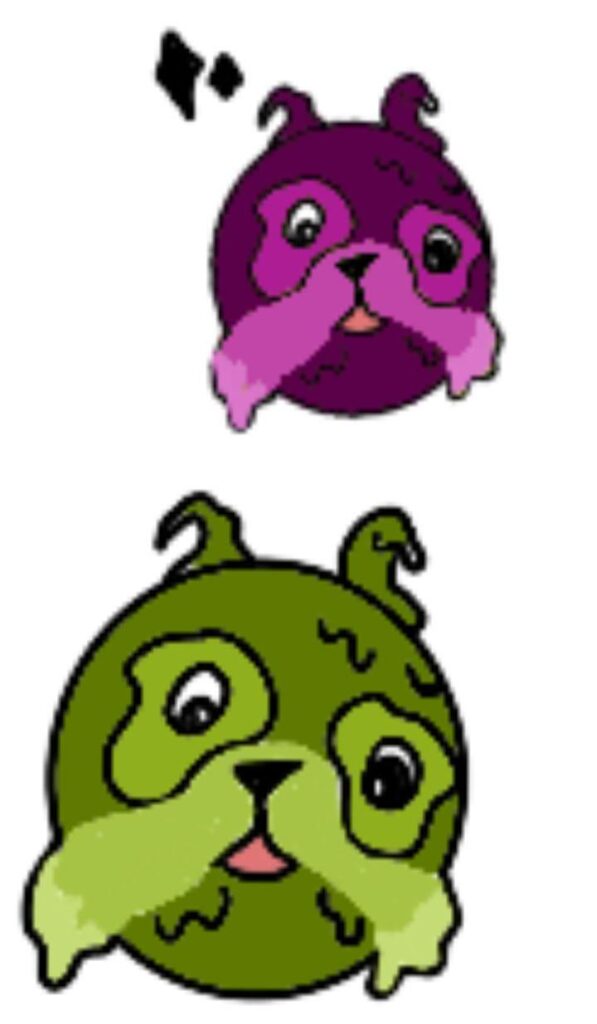 This is my sludge dog Pokémon sludgepup and it's a poison/normal type