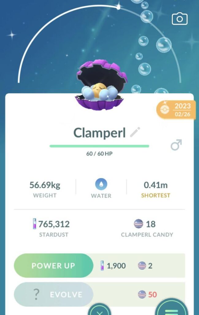 Should I evolve this shiny clamperl And if so is there a way to evolve it to something specific? (I have rare candy)