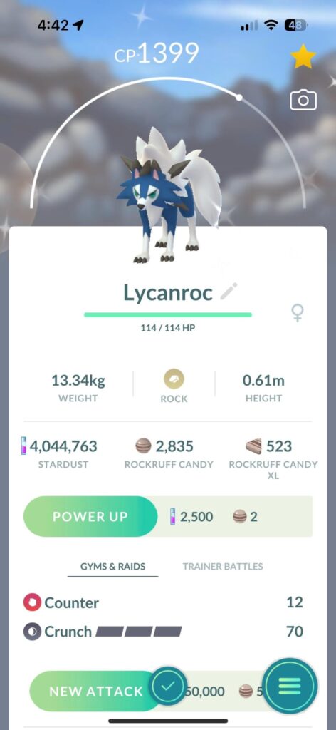 Shiny Dusk Form Lycanrock ✅