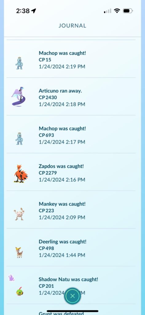 Two G-Birds, two mins apart