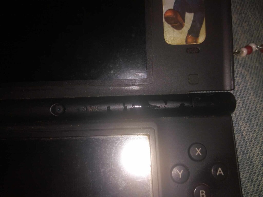 DSi has odd brown liquid?