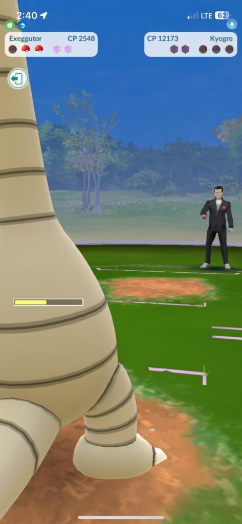 I beat Giovanni for the first time :D