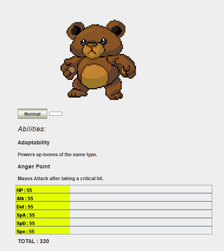 Here's a Teddy-Bear inspired line for my fake Pokemon game (coded from scratch in Java)! What should I name them? Any changes you'd make? Let me know! (Art by the_max: link to his deviantart in comments)