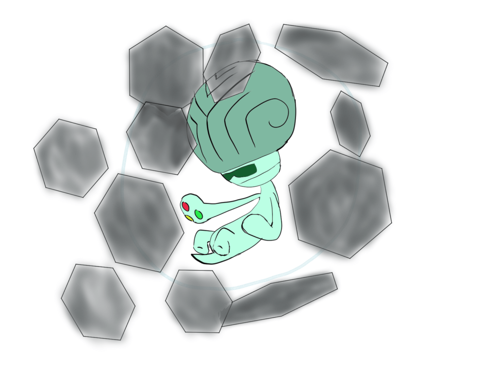 Through the power of science, an alternate evolution of Elgyem was discovered: the psychic/steel type, Cerebral pokemon, Yueffoh!
