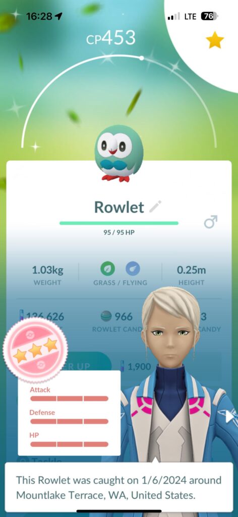 My first shundo 🤩🦉 guess I won community day